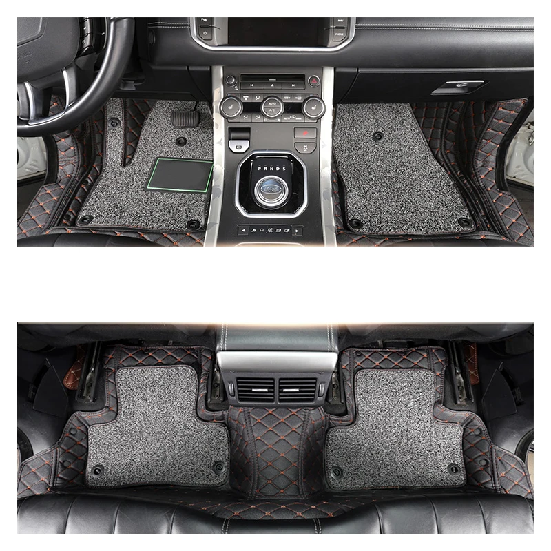 

lsrtw2017 luxury fiber leather car interior floor mat for range rover evoque 2011 2012 2013 2014 2015 2016 2017 2018 2019