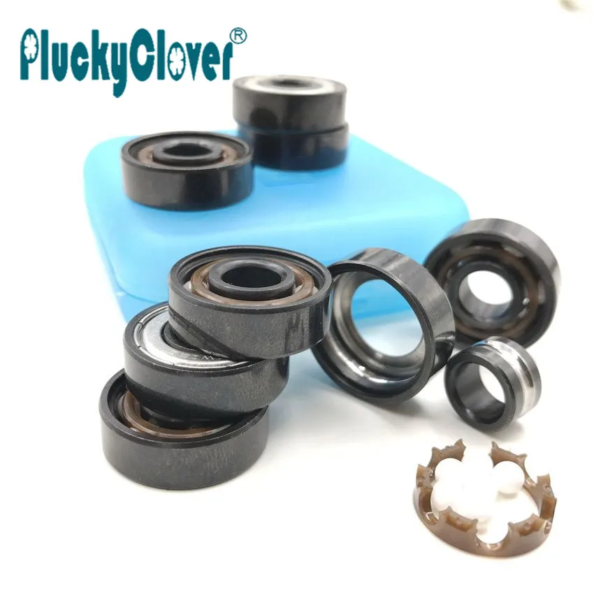 8pcs 608z Abec11 BSB Ceramic Hybrid White ZrO2 Balls Skate Board