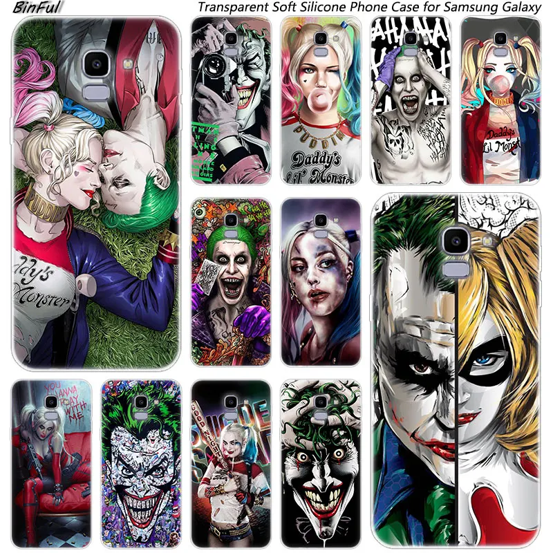 

Hot Joker Harley Quin Soft Silicone Case For Samsung Galaxy J8 J6 J4 2018 J2 Core J5 J6 J7 Prime J3 2016 2017 EU J4 Plus Fashion