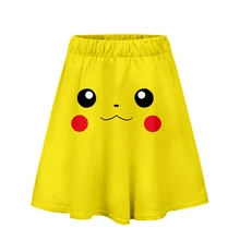 Юбка для девочек в стиле аниме «Покемон Пикачу», Harajuku, Повседневная поп-юбка в стиле Харадзюку, Новые Сексуальные женские повседневные модные юбки Kpops