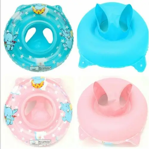 Infant Baby Inflatable Swim Circle Double Handle Safety Baby Seat Float Swiming Pool Ring Inflatable Water Toys Swimming