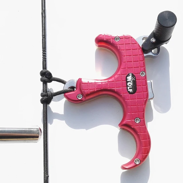 Buy 3 Finger Aluminum Release Aid Automatic Archery