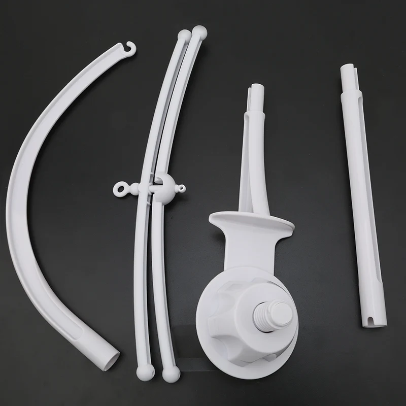 Baby Toys White Rattles Bracket Set Baby Crib Mobile Bed Bell Toy Holder Arm Bracket Wind-up