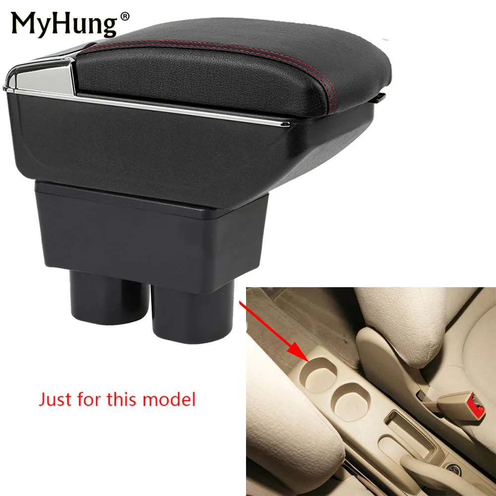 

Armrest box For Nissan Sentra Sylphy 06-16 Central Console Arm Store content box cup holder ashtray With Rise and Down Function