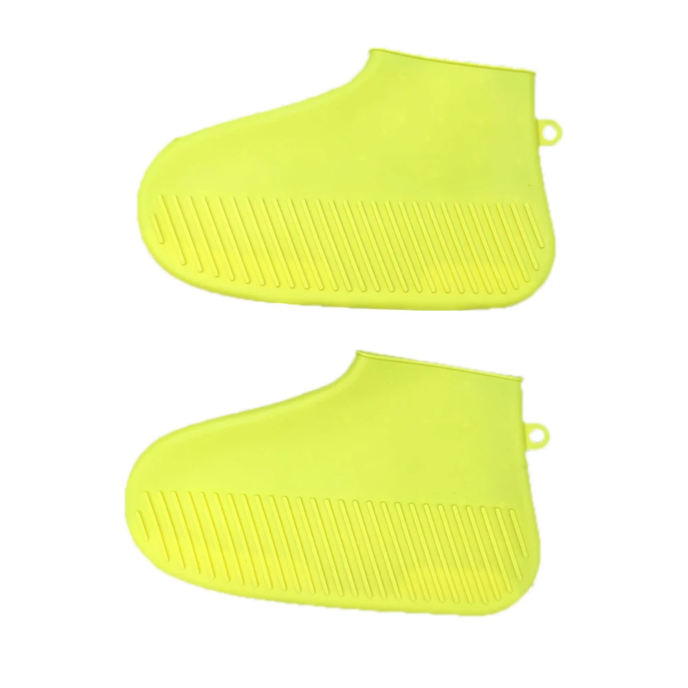 

Men Women Shoe Cover Protective Waterproof Rainproof Wear Resistant Non Slip Elastic Reusable Outdoor Thick Sole Travel 2PCS