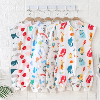 

Summer Baby Sleeveless Sleeping Suit Removable Baby Sleeping Bag for 0-18 Months Baby Romper New