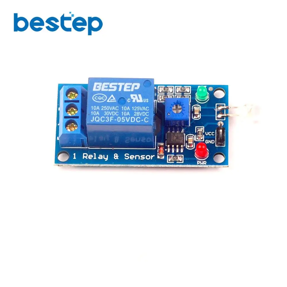 

1PCS 5V Photosensitive 1 Channel Relay Module Photosensitive Sensor Module Photoswitchable Light