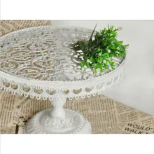 Торт стенд/торт лоток барокко полый для свадебного украшения 10 дюймов