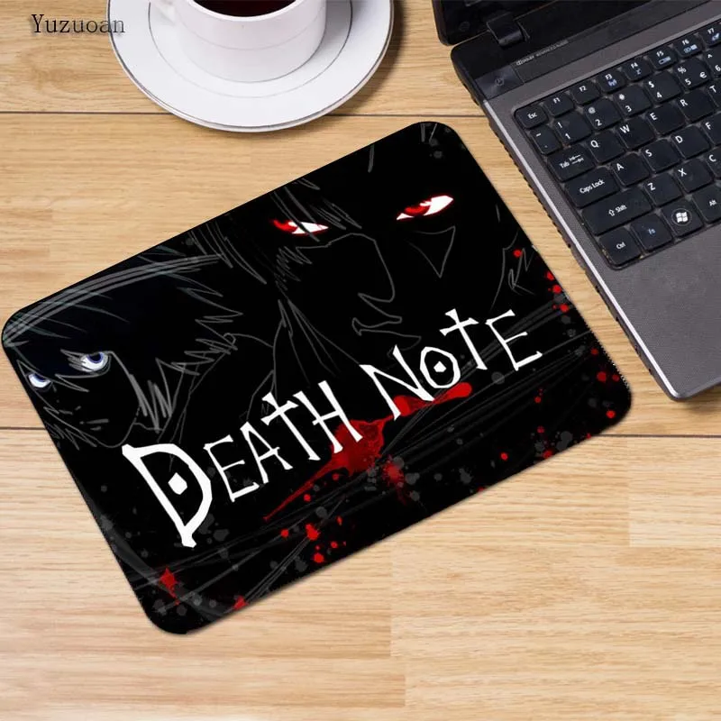 Yuzuoan Death Note горячий игровой прямоугольный Силиконовый прочный коврик для мыши компьютерный коврик для мыши 220 мм X 180 мм X 2 мм и 250 мм X 290 мм X 2 мм - Цвет: 250x290x2mm