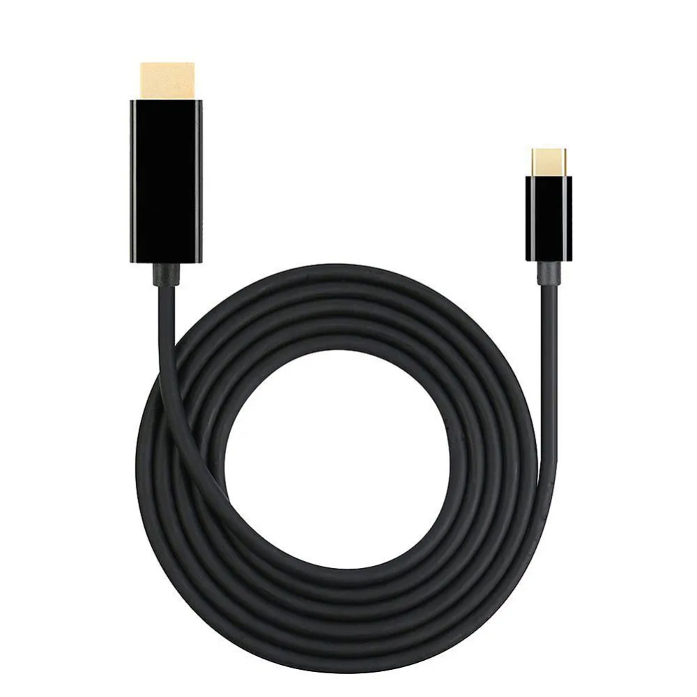 

Type-c To HDMI Video Screen Converter Cable USB 3.1 Plug-and-play Adapter Computer Cellphone Cables for Macbook Android 5.0