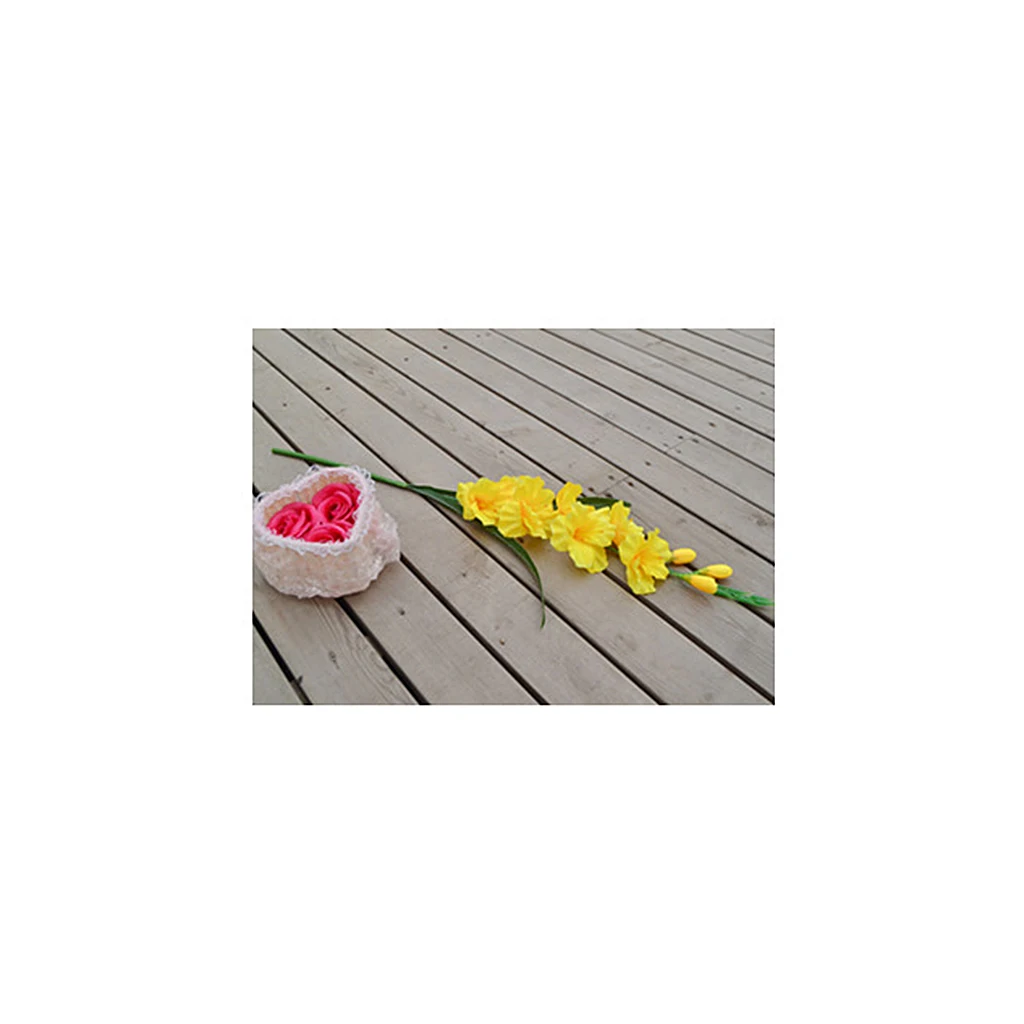 Artificial Gladiolus Spray for Home Wedding Party Restaurant Office & Birthday Party Event Decoration Arrangement Decor Supply 