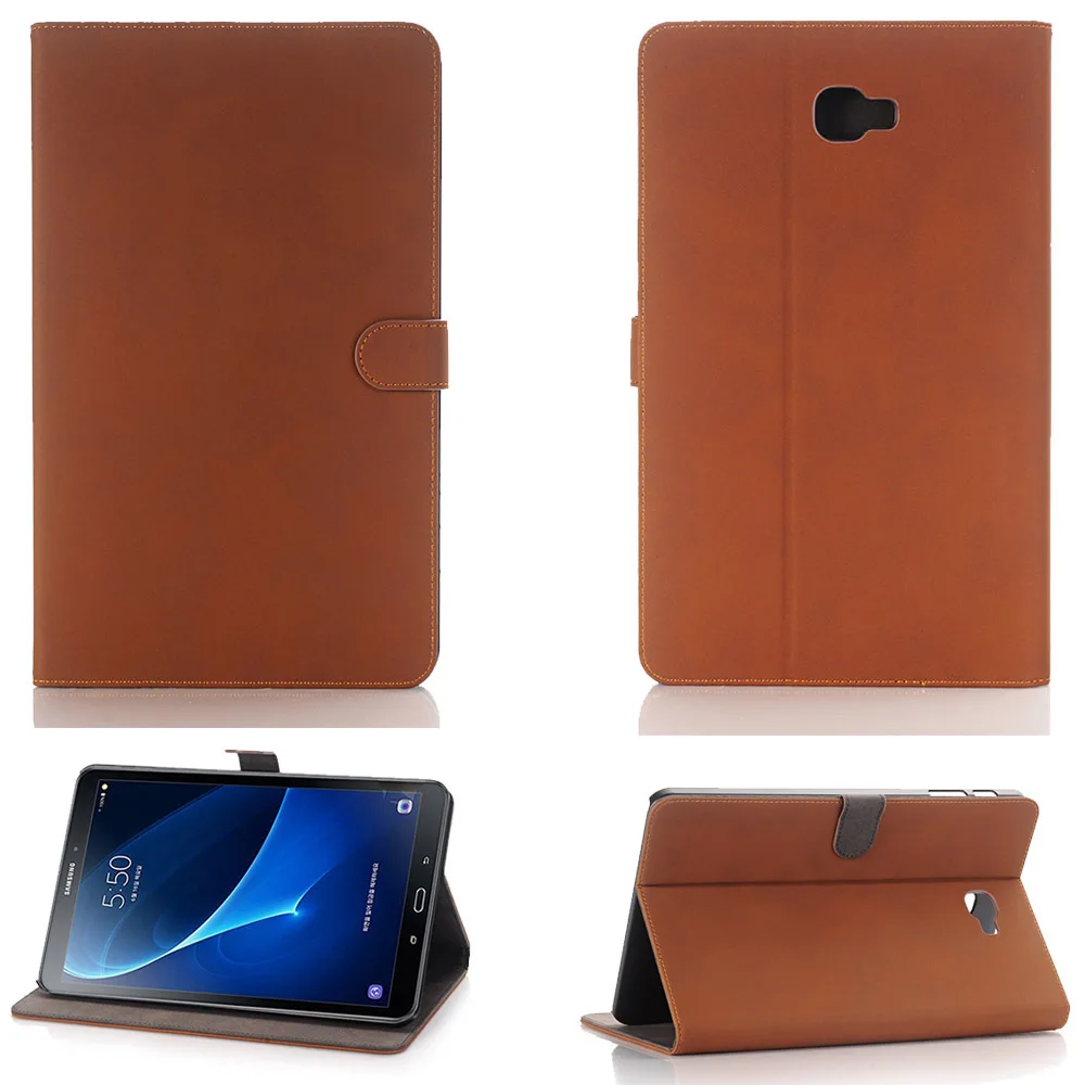 

10.1" Retro Leather Case For Samsung Galaxy Tab A 10.1 inch SM-T580 T585 Tablet Flip Case Stand Smart Cover Protective Skin