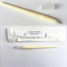 Большой disount DHL 50 шт. Одноразовые Косметические microblading брови руководство ручка с микроклетку иглы 14pin и 17 контакты