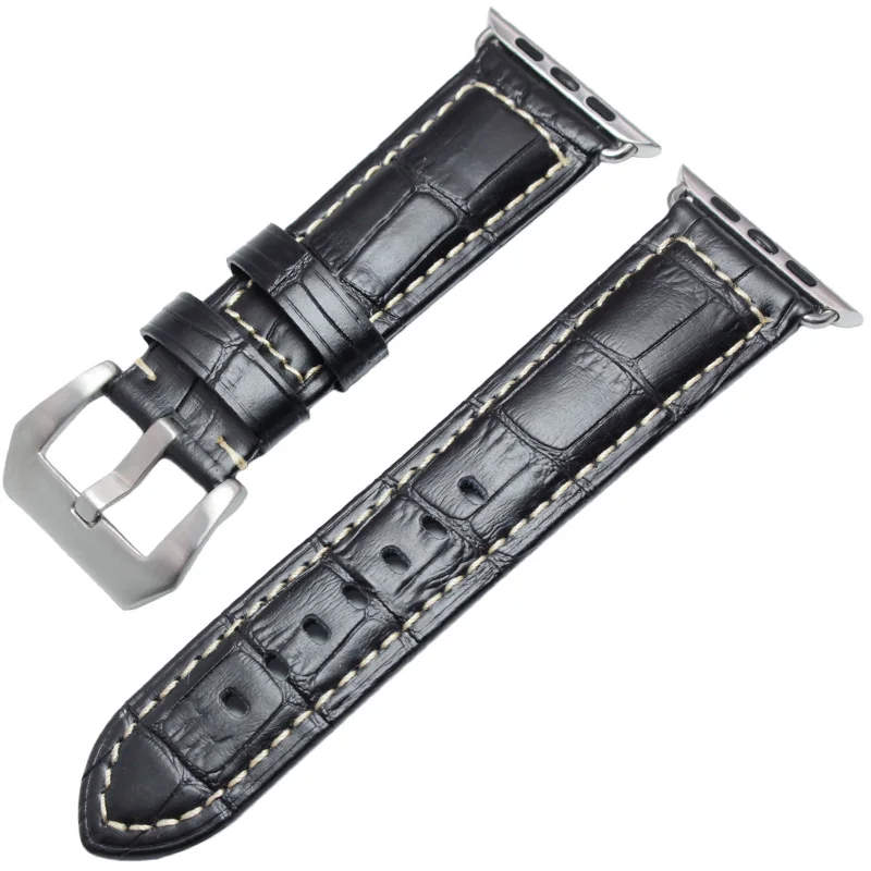 Ремешки для наручных часов Iwatch Apple Watch серии 1 и 2 ремень высокое качество ручной работы ретро кожаный ремешок 38 мм 42 мм аксессуары - Цвет ремешка: G