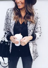 Mr.nut new fashion street trend suit jacket snake skin ladies jacket plaid print casual suit