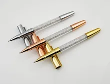 

New Crystal pen with gift box case Diamond crystal Roller ball Pen wedding promotion Ad gift