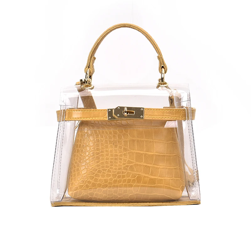 

Bag For Women 2019 Luxury Handbags Women Bags Designer PVC Transparent Beach Bag Women's Shoulder Crossbody Clear Bag