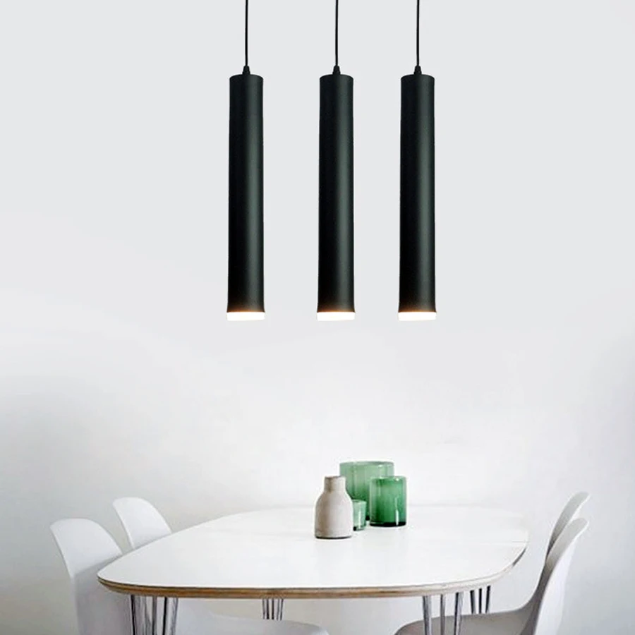  led Pendant Lamp Hanging lamp Kitchen Island Dining Room Shop Bar Counter Decoration Cylinder Pipe  - 32858157338
