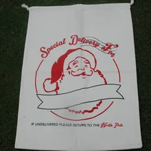 Atacado Sacos de Papai Noel, Presentes de Natal Com Cordão Sacos, Grandes Espaços Em Branco Da Lona Sacola de Presentes de Natal Da Rena de Santa Sacks DOM1010350