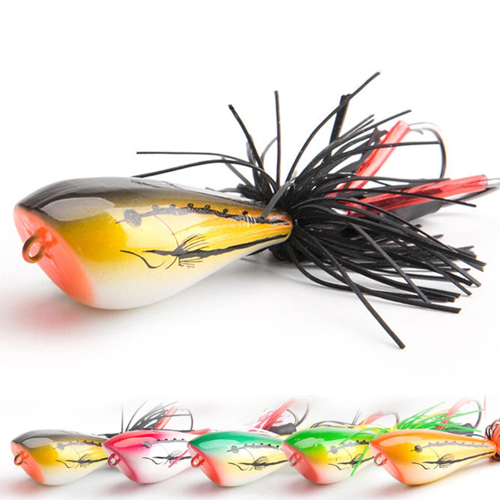

Durable Soft Hard Bait Tools Catching Fishing Lure Accessories Sequins Plastic Crankbait Artificial Frog Shaped Random Color