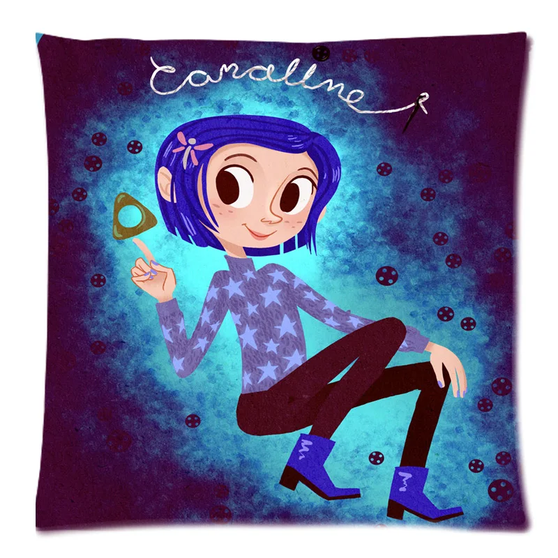 45x45 см Coraline полиэфирные чехлы на декоративные подушки с двумя боковыми принтами наволочки для дивана наволочка для домашнего декора