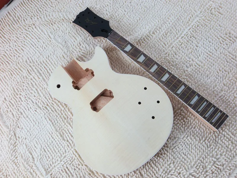 1set LP Unfinished electric guitar body+neck 8 1in Guitar Parts
