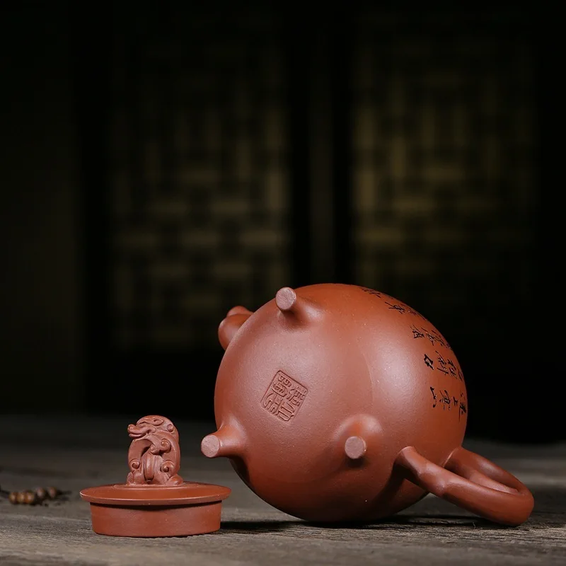 Чайный горшок Shao Liping's System Of Luck And Fortune Qi Tian темно красная эмалированная керамика