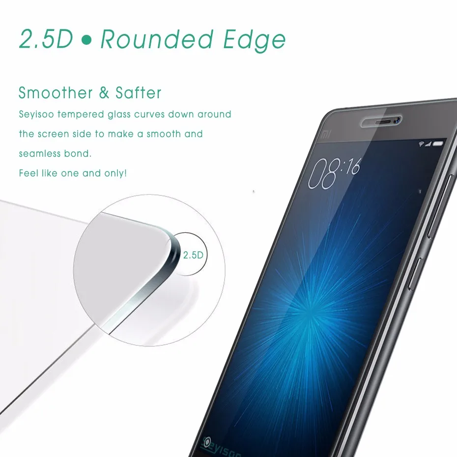 Seyisoo Brand Tempered Glass For Xiaomi 4S 4C (4)