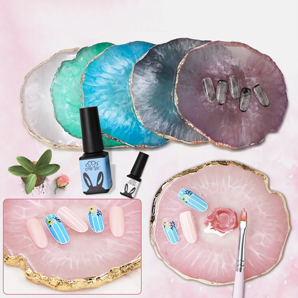 1PC Color Shelf Practice Board Manicure Tool Color Display Palette Pallet False Nail Art Gel