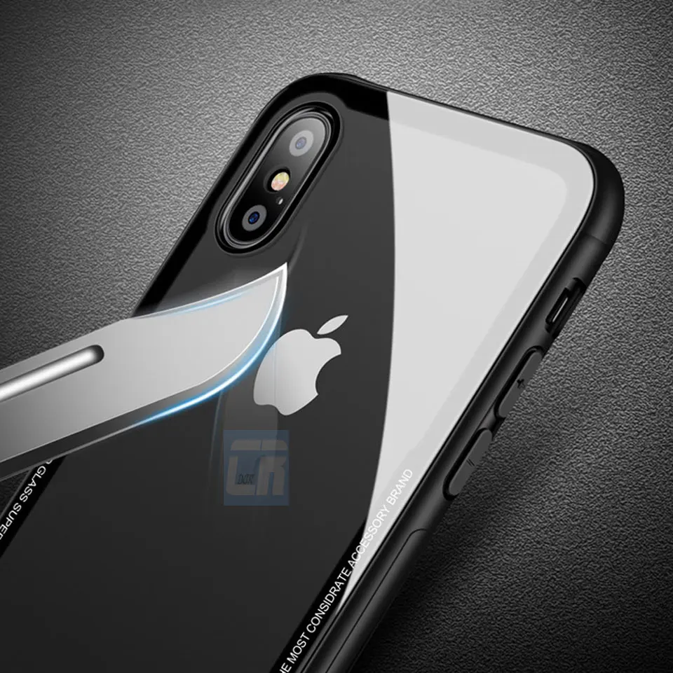 Tempered Glass Back Cover for iPhone XR 