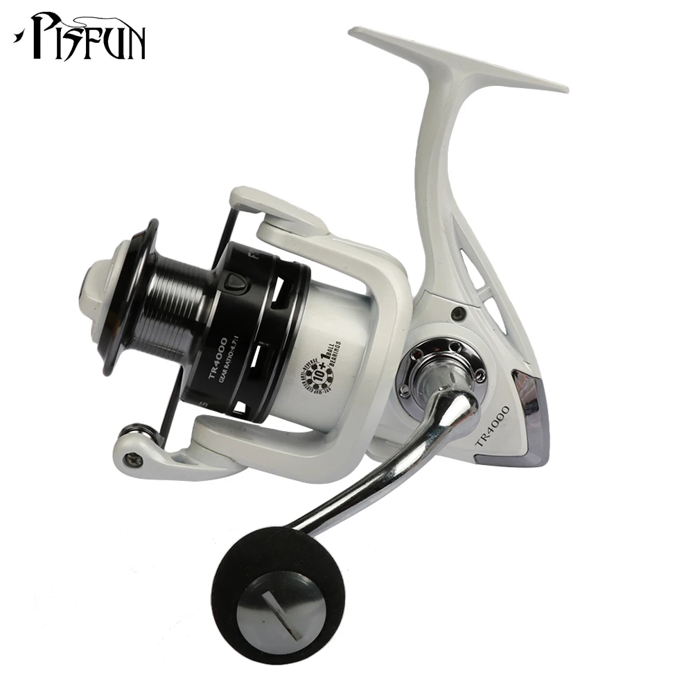 Pisfun Aluminum Spool Spinning Reel 11BB Metal Coil Fishing Reels For