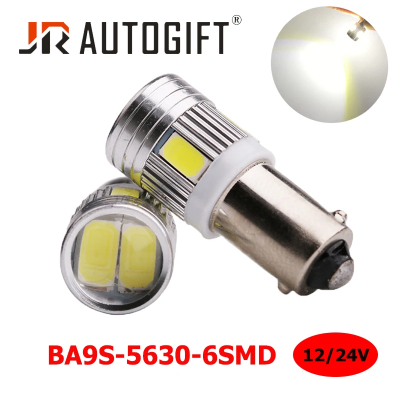 

4pcs T11 T4W 233 h6w BA9S 6 SMD 5630 5730 LED lamps Car LED bulbs interior Lights Car Light Source parking 12V 24V White 6000K