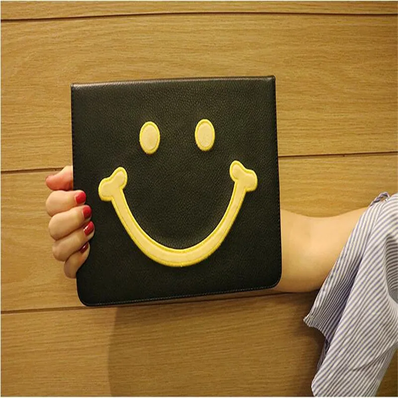 

New model tablet case for Apple ipad pro 9.7inch character Smiling face pattern leather cover brand quality