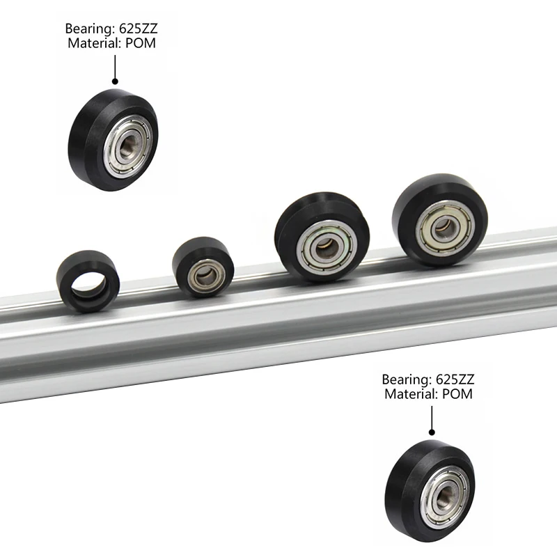5 шт./лот CNC Openbuilds пластиковые колеса pom с 625zz натяжной шкив шестерни пассивное круглое колесо perlin колесо для Ender 3 CR10 CR-10S