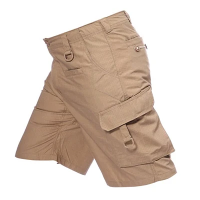 Уличные тактические походные шорты, износостойкие дышащие Бриджи весна-лето мужские шорты милитари - Цвет: Brown