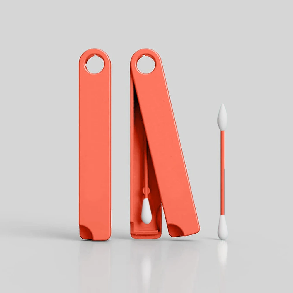 

1pc Double Head Reusab Q-tip Cotton Swab Set Cosmetic Environmental Individual Silicone Applicators Ear Cleaning Cosme Sticks