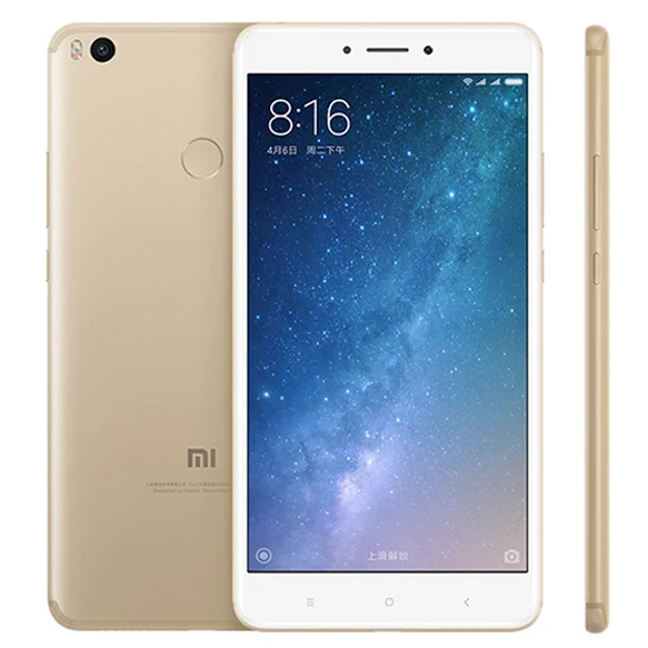 Global rom Xiaomi Mi Max 2, 4 Гб ОЗУ, 64 Гб ПЗУ, мобильный телефон, аккумулятор 5300 мАч, QC 3,0, Snapdragon 625, экран 6,44 дюйма, камера 12 МП - Цвет: Gold