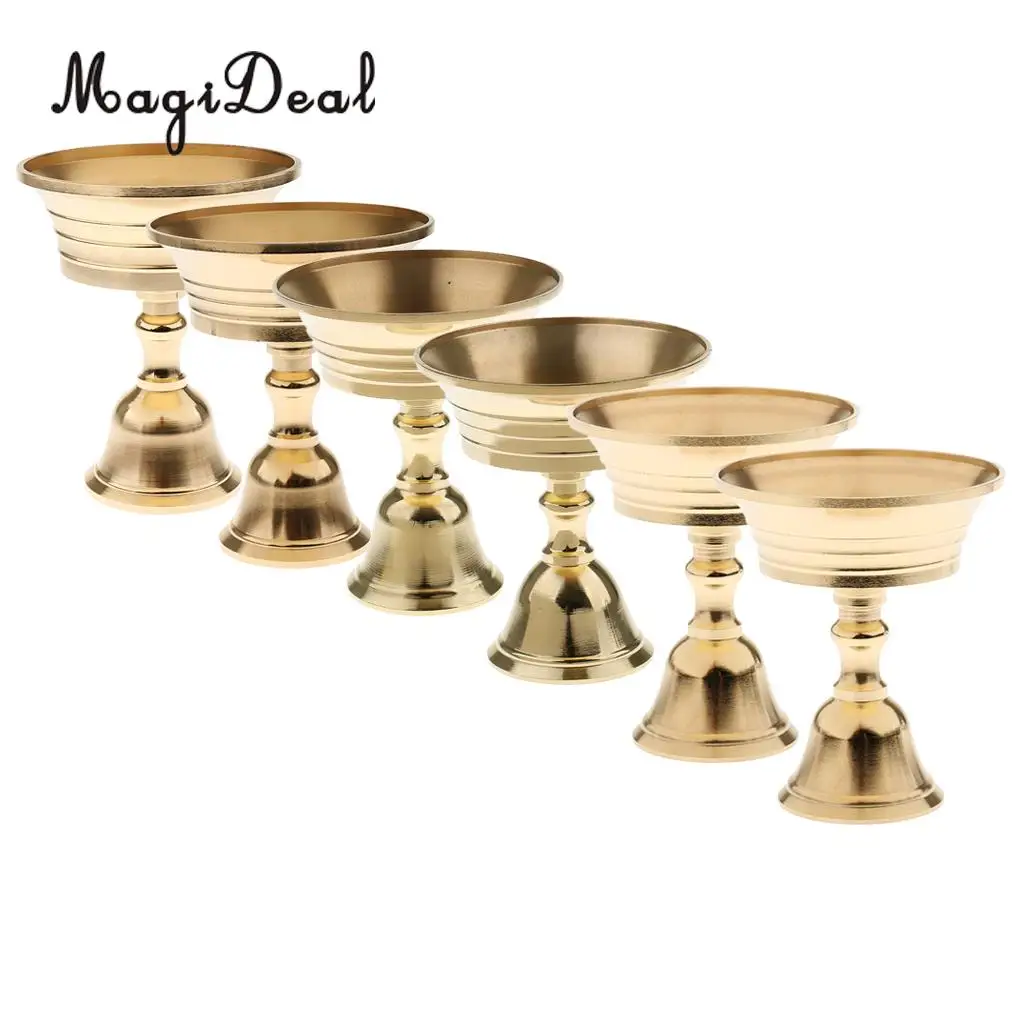 Copper Candle Holder Ghee Lamp Holder Tibetan Brass Oil Lamp Caliber 5.5-11cm
