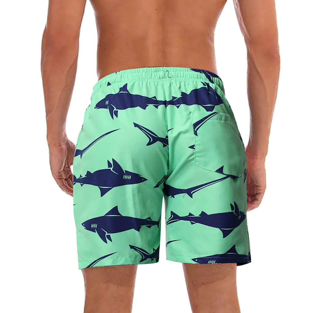 Мужские пляжные шорты летние пляжные шорты мужские модные Гавайские повседневные быстросохнущие шорты с принтом Apr16