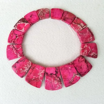 

3 Strands Natural Hot pink Imperial Pendant,Slab Nugget Freeform Drilled Loose Beads Findings DIY Jewelry necklace making