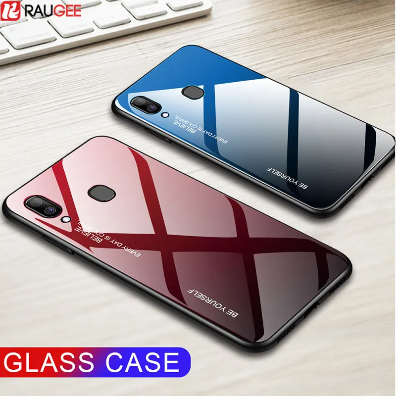 

Hard Case For Samsung Galaxy A30 Case Tempered Glass Cover Silicone Soft TPU Frame Funda Back Cover For Samsung Galaxy A50 Case
