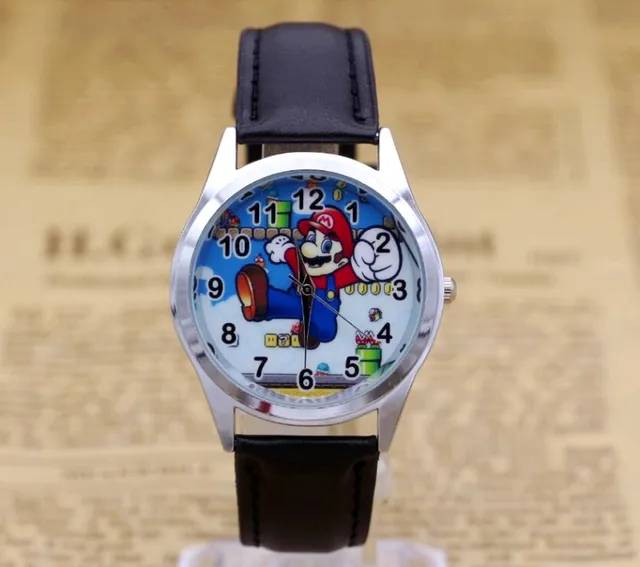 Hot Sale student Mario BOYS Cartoon Watch Fashion Cute Girls Children Watch Stra Hot Sale student Mario BOYS Cartoon Watch Fashion Cute Girls Children Watch Stra