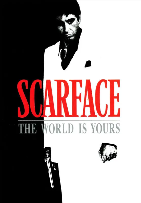 A359 Scarface USA TV Show the World Is Yours Top A4 Art Silk Poster