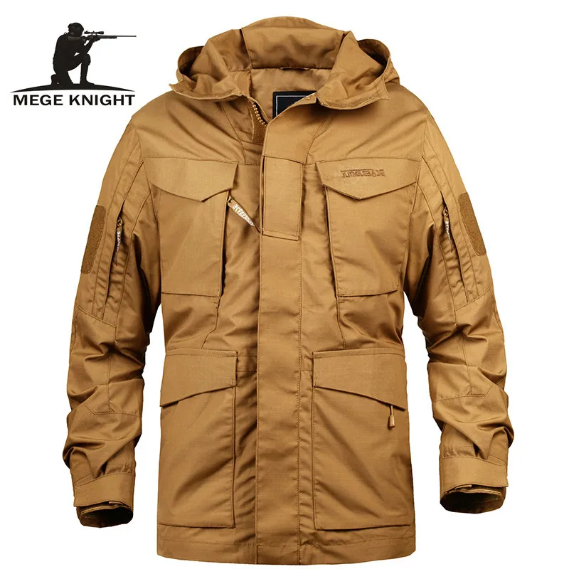 Mege de los hombres de la marca de ropa táctica del ejército M65 campo militar chaqueta abrigos con capucha Casaco Masculino chaqueta hombres otoño - 1