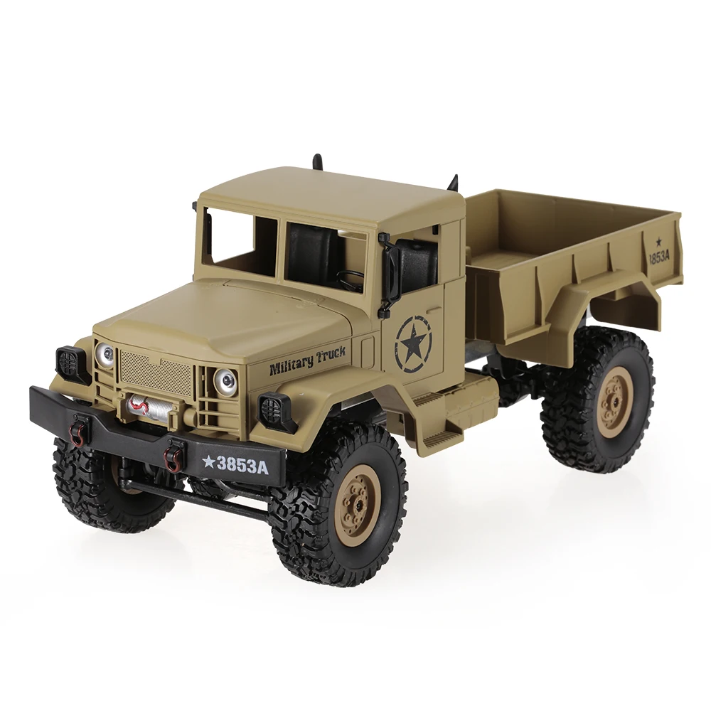 Темный хаки B-1 1/16 2,4 г 4WD Off-Road RC Militar автомобильный Грузовик Рок Гусеничный армейский автомобиль Прохладный пульт дистанционного управления RC автомобиль - Цвет: Темный хаки