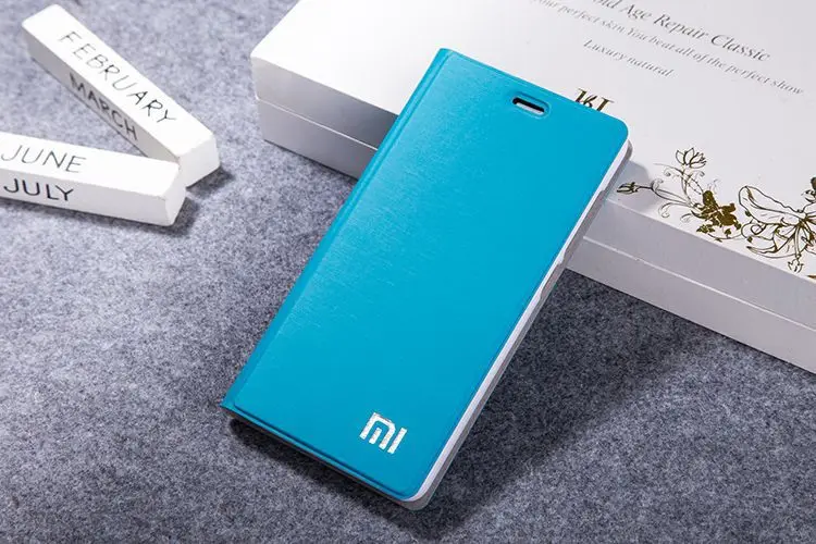 Для Xiaomi Redmi 2 известный бренд флип чехол для телефона Redmi 2A 4,7 ''Бумажник кожаный чехол пленка для экрана Подарочный держатель для карт - Цвет: light blue