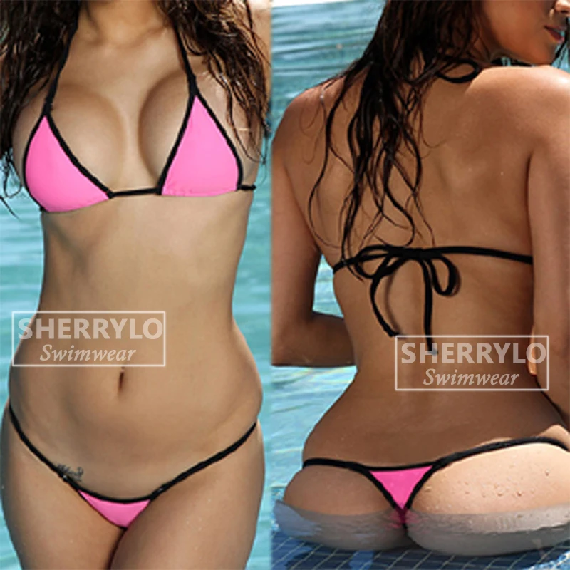 

String Thong Bikini 2018 Sexy Exotic Extreme Swimwear Two Piece Set Mini Swimming Suit for Women Swimsuit Tanga Bathing Suit