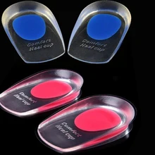 Подарок для женщин, силиконовая гелевая стелька для пятки, амортизирующая Подушка, achilles spur pain inserts, массажные коврики для увеличения роста