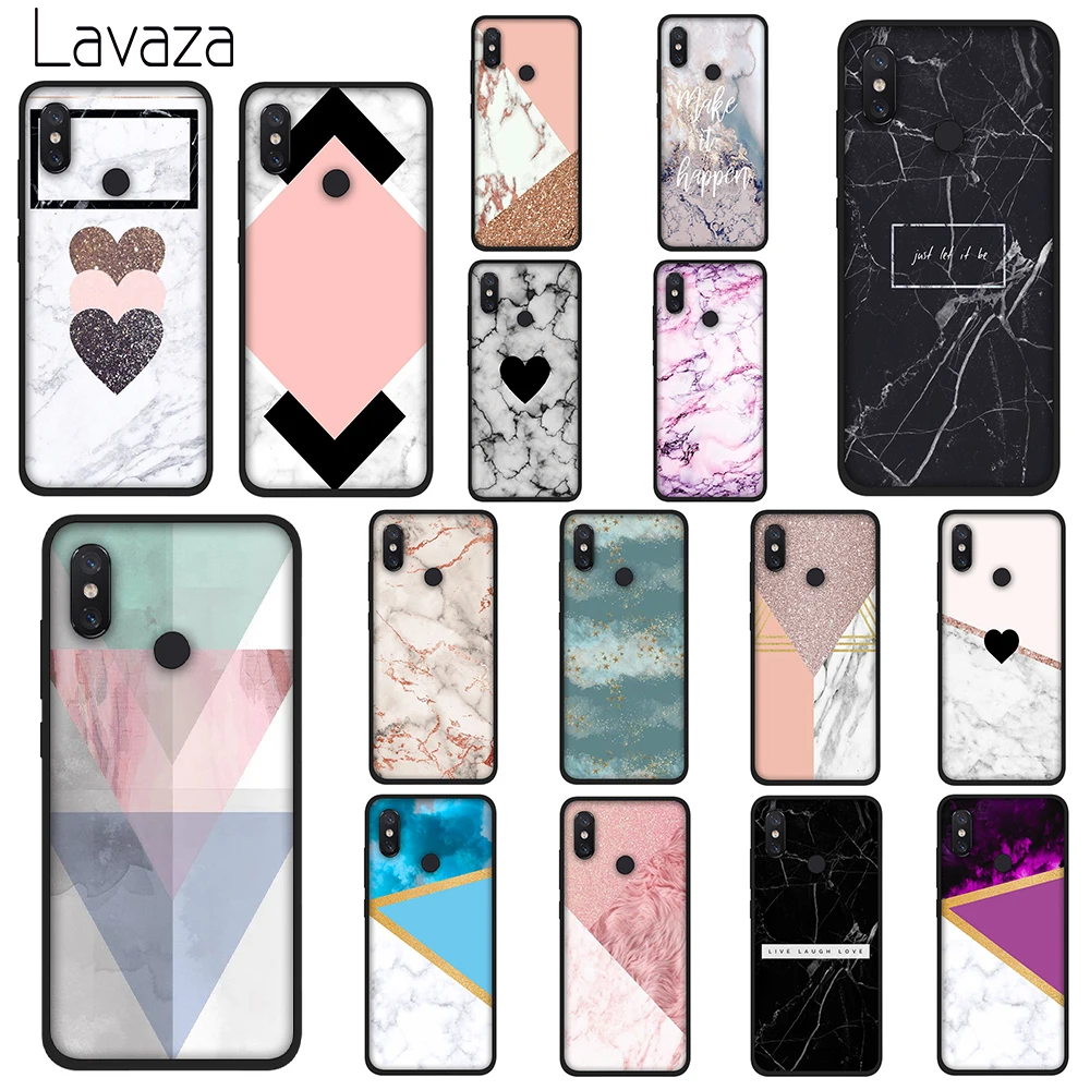 Lavaza Granite Marble Soft TPU Cases Cover for Xiaomi Redmi 7 4A 5A 6A 8A S2 4 4x 5 Plus 6 Pro Go |