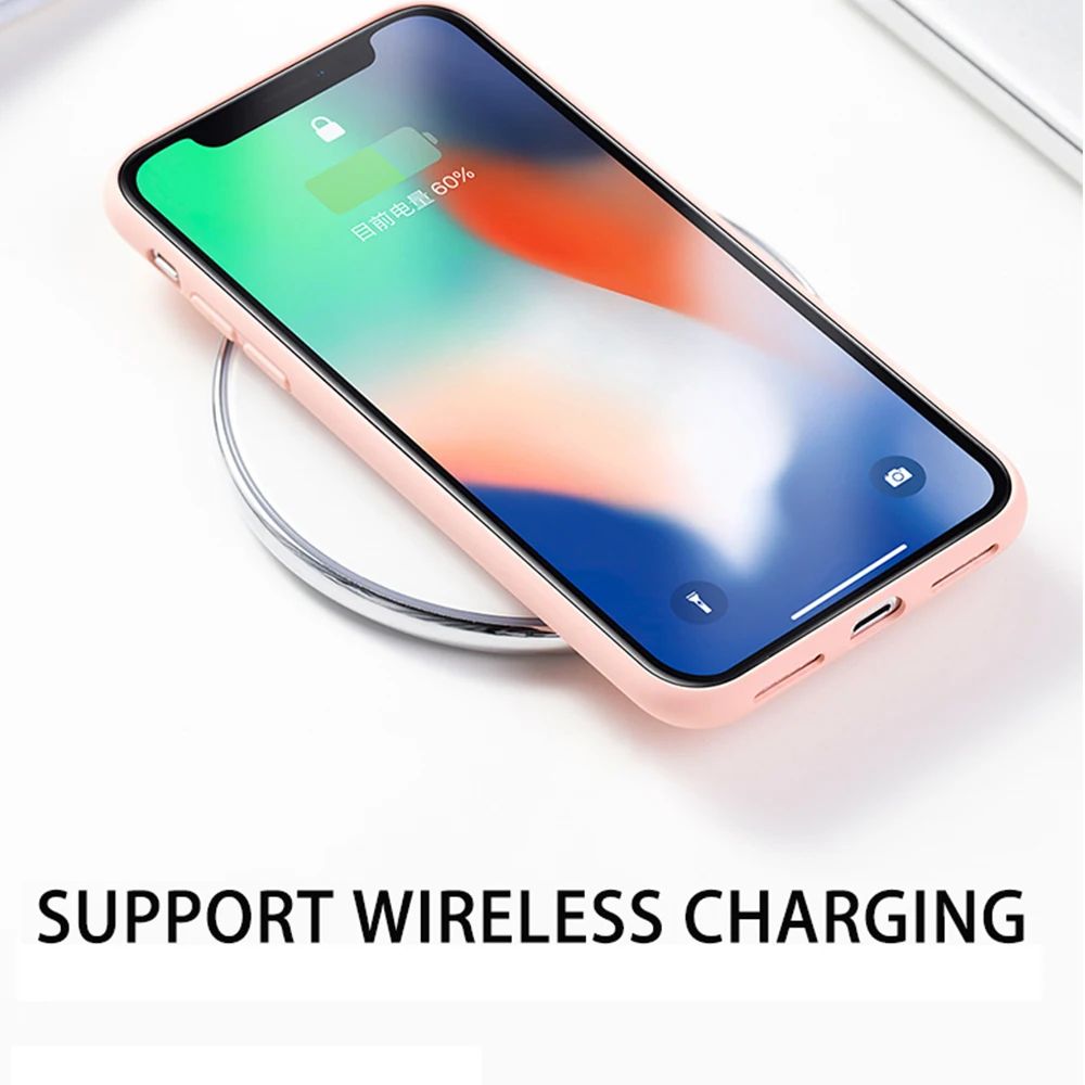 Оригинальный силиконовый чехол для телефона с жидкостью iPhone 6 6S 7 8 Plus 5 5S SE мягкий X